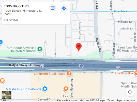 Location, 1005 Blalock Rd, Houston, TX 77055